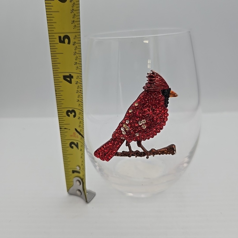 THE QUEENS' JEWELS Cardinal Jeweled Stemless Wine Glass, 21 oz. - Picture 3 of 3
